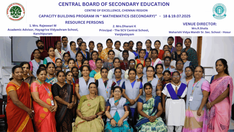 Capacity Building program for secondary Mathematics​