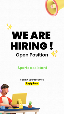 White 3D We Are Hiring Instagram Story